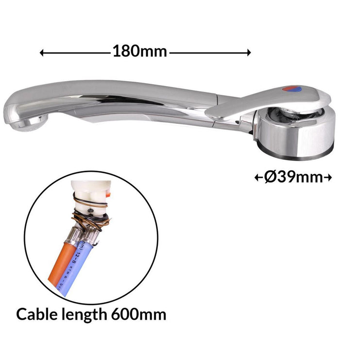 Single Lever Twist Mixer Tap Left Hand Nova  - Dynamic Drive