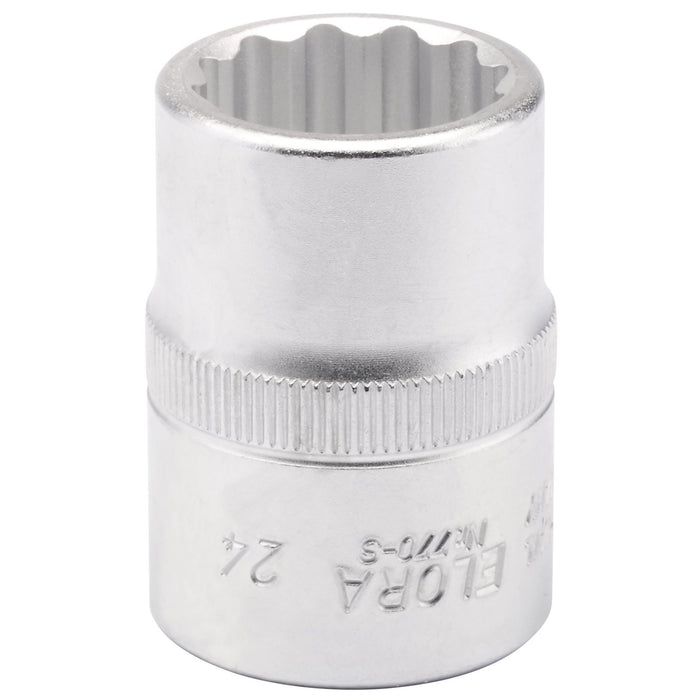 Draper Elora Bi-Hexagon Socket, 3/4" Sq. Dr., 24mm 00723