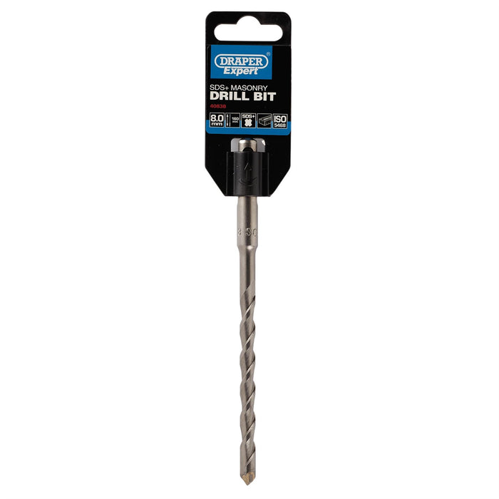 Draper SDS+ Masonry Drill Bit, 8.0 x 160mm 40838 Draper  - Dynamic Drive