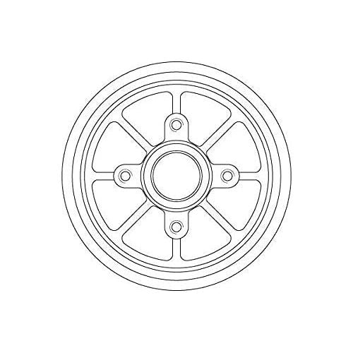 Genuine TRW Brake Drum(With Bearing & Abs Ring) DB4220MR TRW  - Dynamic Drive