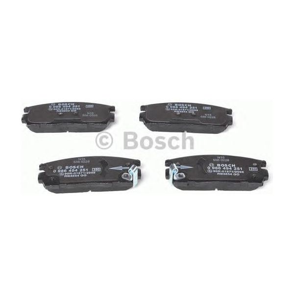 Genuine Bosch Brake Pad Set Bp1123 fits Vauxhall Antara CDTi - 2.2 - 10- 0986494