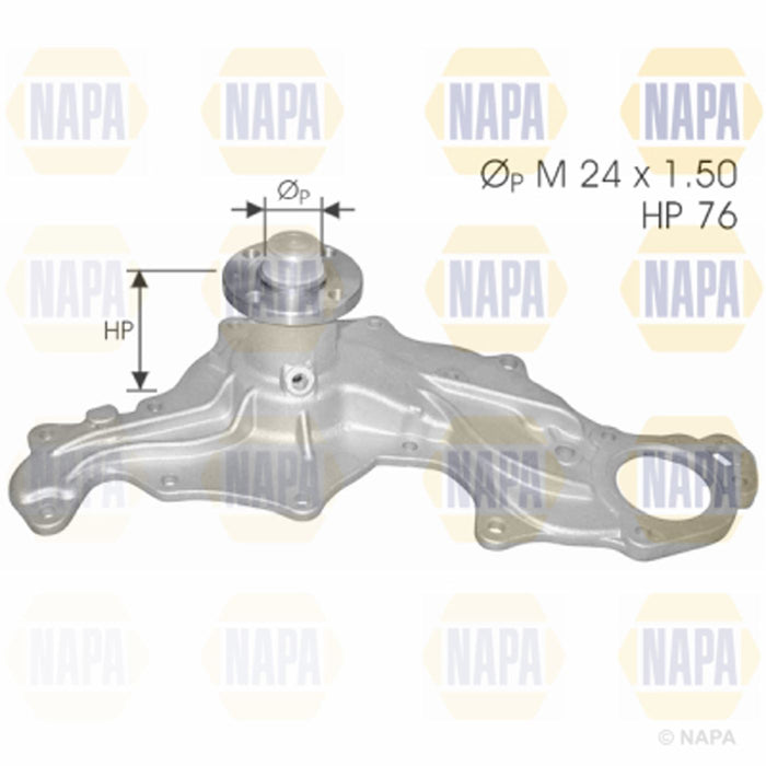 Genuine NAPA Water Pump for Ford 1124360