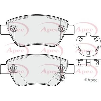 Apec Brake Pads Front Fits Fiat Panda Opel Corsa Vauxhall