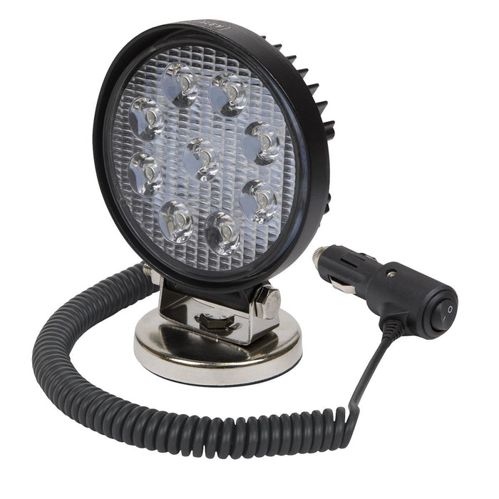 Sealey Round Worklight with Magnetic Base 27W SMD LED LED3RM