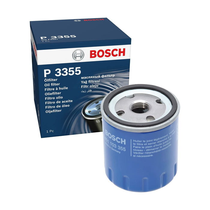 Genuine Bosch Car Oil Filter P3355 fits Peugeot 208 E-VTi|VTi - 1.2 - 12- 045110 Bosch  - Dynamic Drive