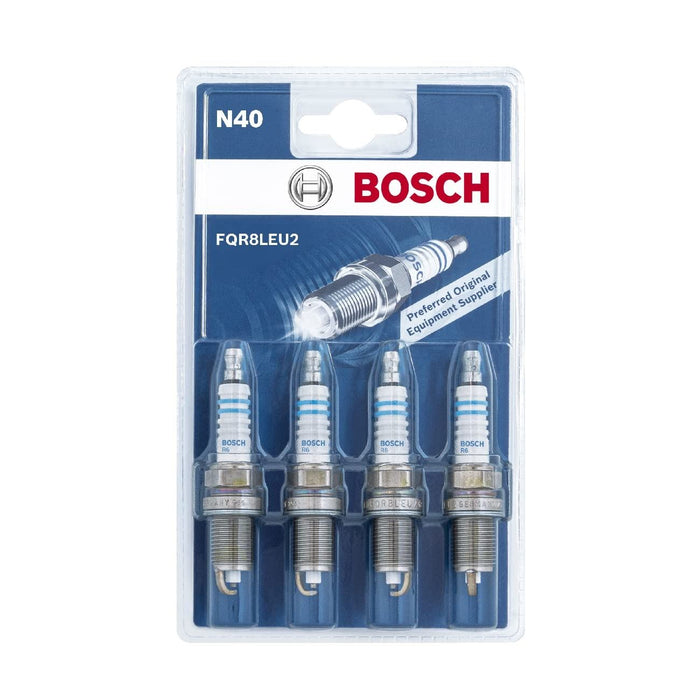 Genuine Bosch Spark Plug Fqr8Leu2 (Pack Of 4) 0242230806