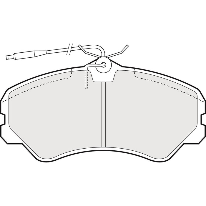 Apec Brake Pads Front Fits Citroen C25 Fiat Ducato Talbot Express Apec  - Dynamic Drive