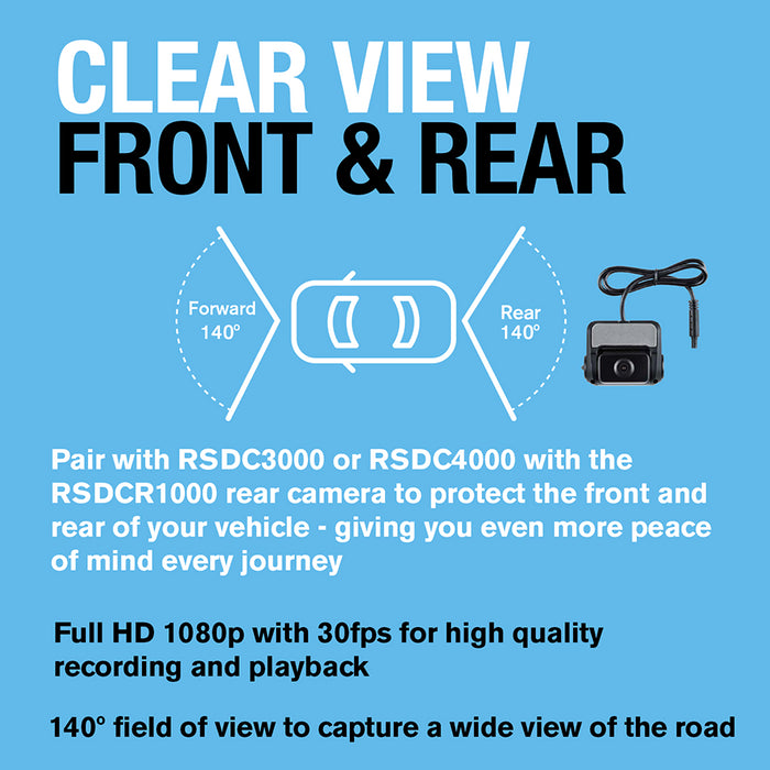 Ring Car Dash Camera Front & Rear HD Wi-Fi & App Enabled GPS & Motion Sensor