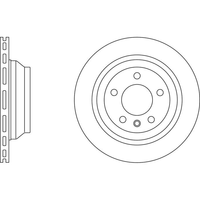 Genuine APEC Rear Brake Discs & Pads Set Vented for VW Transporter