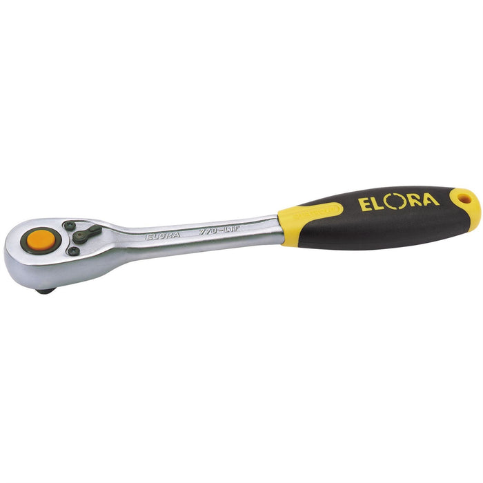 Draper Elora Quick Release Soft Grip Reversible Ratchet, 1/2" Sq. Dr., 270mm