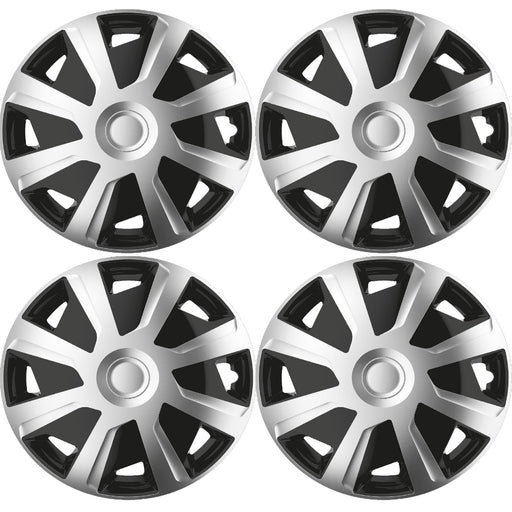 16" fits Vauxhall Vivaro fits Wheel Trims Van Hubcaps Set of 4 Black & Silver UKB4C  - Dynamic Drive