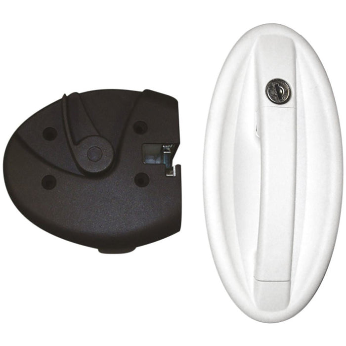 Oval Lock White Nova  - Dynamic Drive