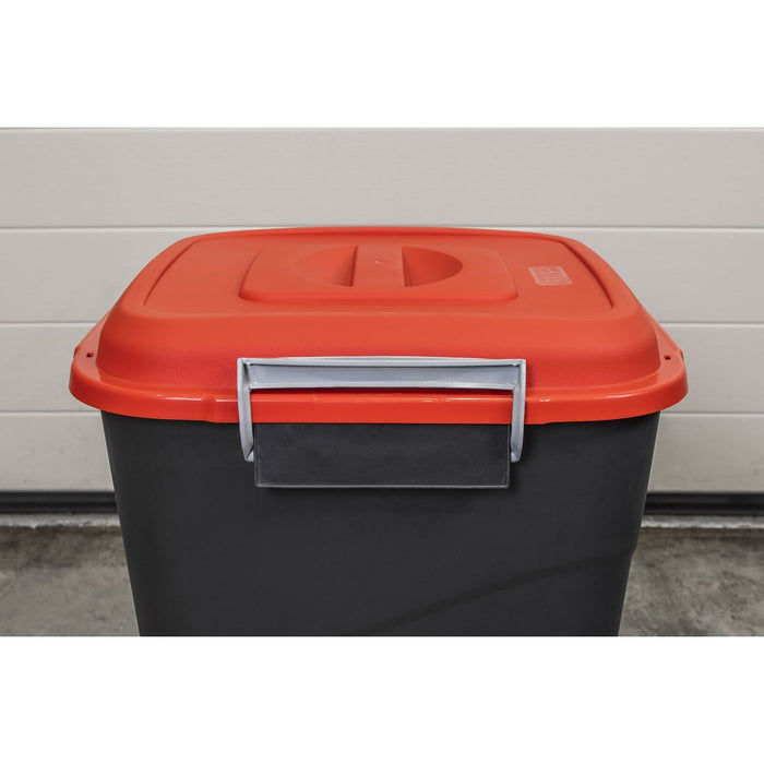 Sealey Refuse/Storage Bin 50L Red BM50R