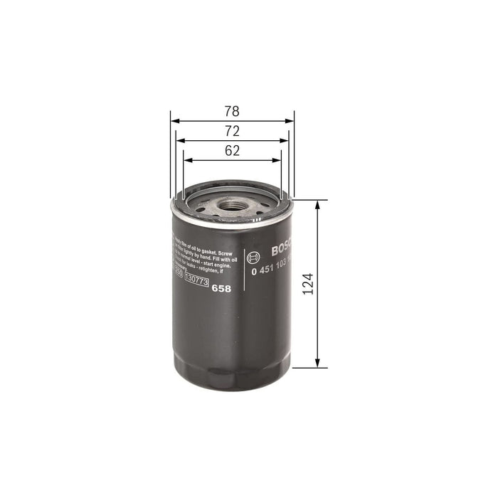 Genuine Bosch Cv Oil Filter P3101 (Hgv) 0451103101