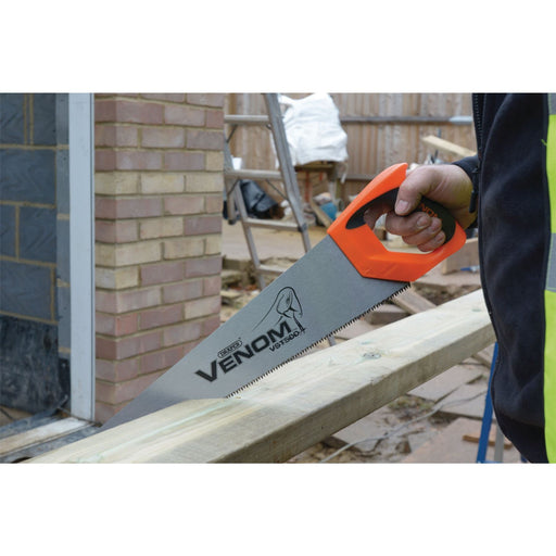 Draper Venom First Fix Triple Ground Handsaw, 500mm, 7tpi/8ppi Draper  - Dynamic Drive