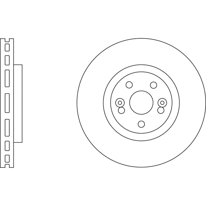 Apec Brake Disc Rear Fits Renault Clio