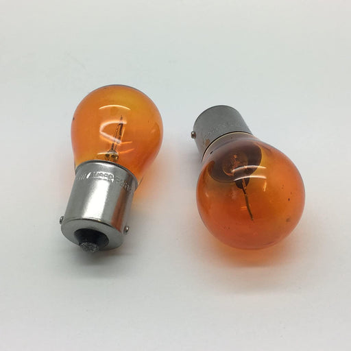 x2 Autolamps 382Y P21W BA15S Amber Orange Indicator Car Light Bulb 343 12v 21w Autoinparts  - Dynamic Drive