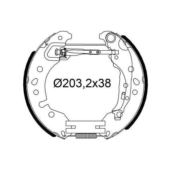 Valeo Drum Brake Fast Fit Kit 554980 Automotive Part fits Smart (Mcc) Valeo  - Dynamic Drive