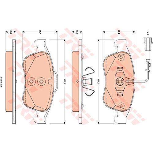 Genuine TRW Brake Pads (Front) (R90) GDB1873