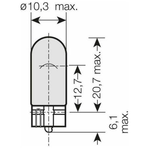 Osram W5W (501) Cool Blue Intense 4000K Sidelight Bulbs Xenon Look 2825HCBI-02B Osram  - Dynamic Drive