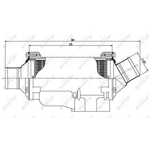 NRF Radiator fits Scania 3 - series 3 - series bus NRF  - Dynamic Drive