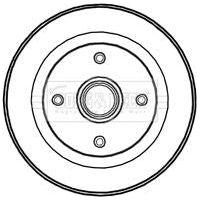 Genuine Borg & Beck Brake Drum fits Kia Rio 07010702 ABS BBR7208 Borg & Beck  - Dynamic Drive