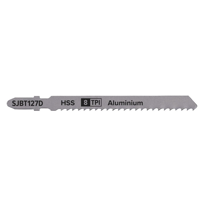 Sealey Jigsaw Blade Aluminium 100mm 8tpi Pack of 5 SJBT127D