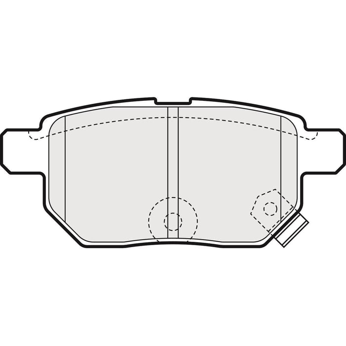 Apec Brake Pads Rear Fits Aston Martin Cygnet Suzuki Baleno Toyota Auris Corolla