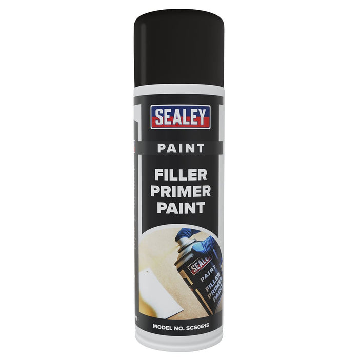 Sealey Filler Primer Paint 500ml Pack of 6 SCS061 Sealey  - Dynamic Drive