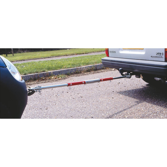 Sealey Tow Pole 2000kg Rolling Load Capacity with Shock Spring TPK2522 Sealey  - Dynamic Drive