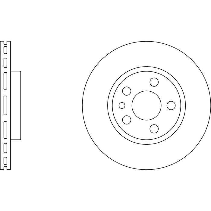 Apec Brake Disc Front Fits Citroen Dispatch Fiat Scudo Peugeot E7 Expert