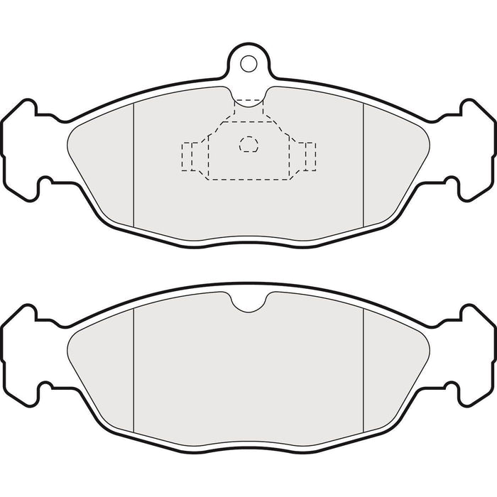 Apec Brake Pads Front & Rear Fits Jaguar/Daimler Xj Series