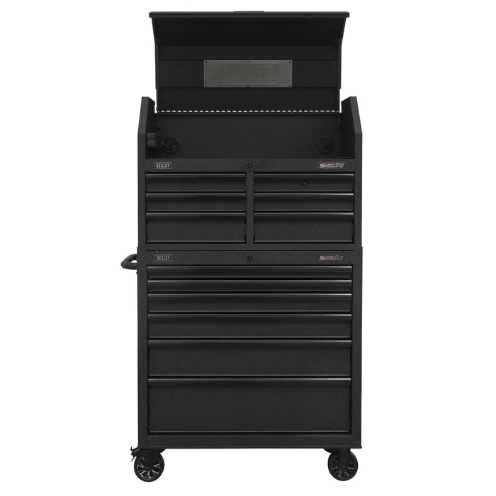 Sealey 12 Drawer Tool Chest Combination with Power Bar AP36BESTACK Sealey  - Dynamic Drive