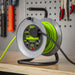 Sealey 15m Cable Reel with Thermal Trip 4 x 230V - Hi-Vis Green BCR153TG Sealey  - Dynamic Drive