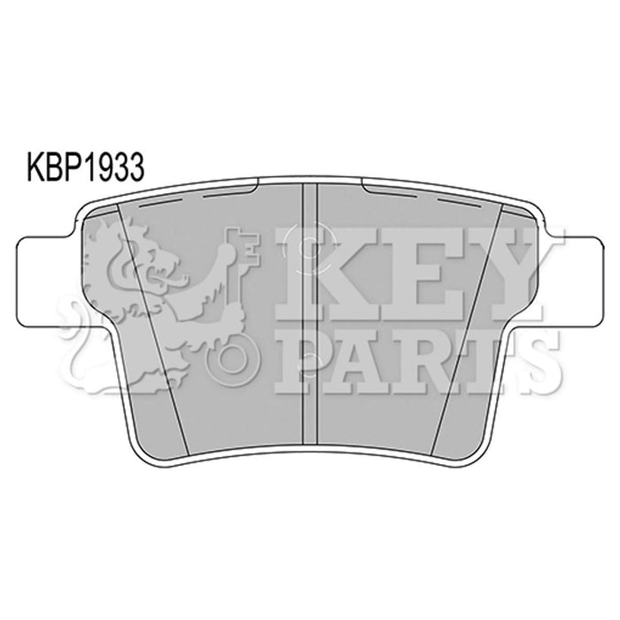 Genuine Key Parts KBP1933 Rear Brake Pads (Bosch)