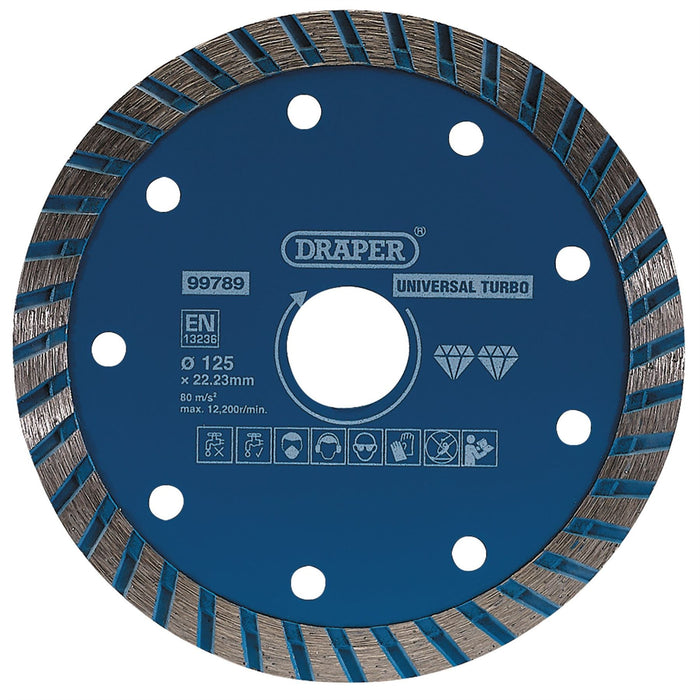 Draper Turbo Diamond Blade, 125mm 99789