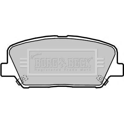 Genuine Borg & Beck Front Brake Pads fits Hyundai i30 16wheels 0612 BBP2364 Borg & Beck  - Dynamic Drive