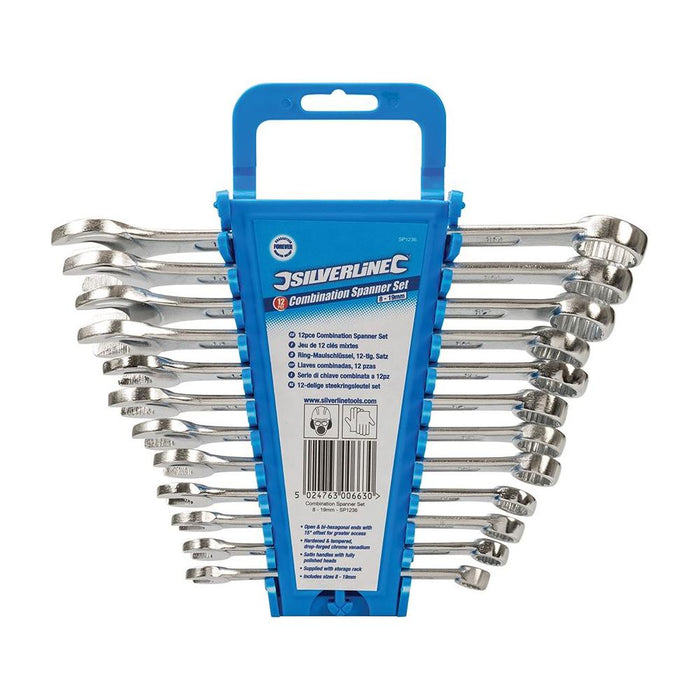 Silverline Combination Spanner Set 12pce 8 - 19mm