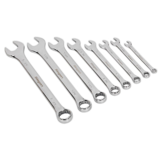 Seigen by Sealey Combination Spanner Set 8pc Whitworth S0870 Sealey  - Dynamic Drive