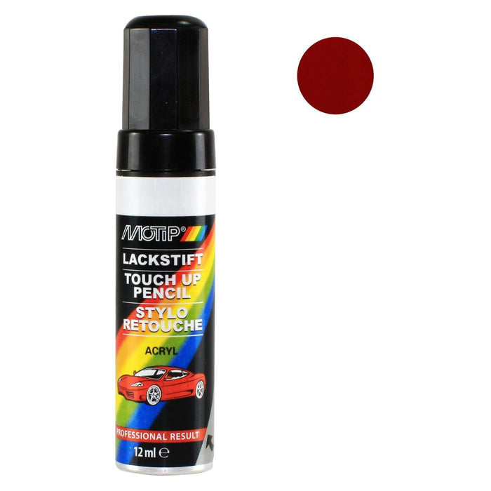 Motip For NISSAN PAINT TOUCH UP PEN / BRUSH 465 BRIGHT RED REPAIR SCRATCH