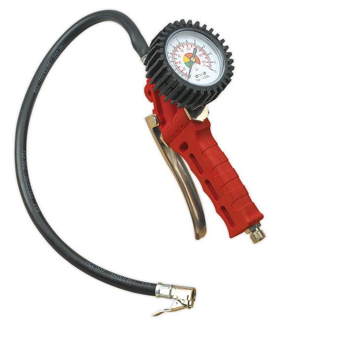 Sealey Tyre Inflator with Clip-On Connector SA9302 Sealey  - Dynamic Drive