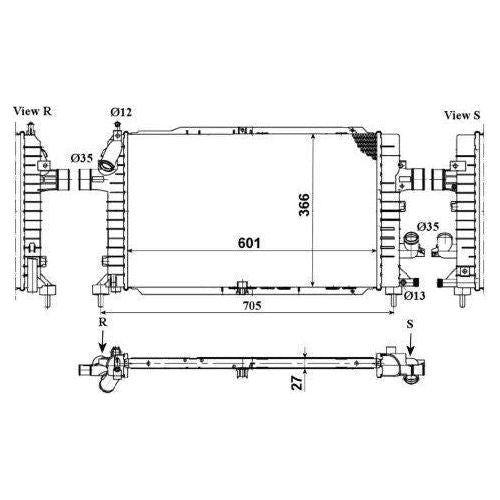 NRF Radiator 53447 NRF  - Dynamic Drive