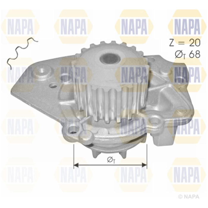 Genuine NAPA Water Pump for Citroen Peugeot Rover 120148