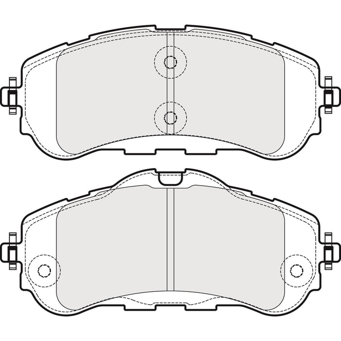 Genuine APEC Front Brake Disc & Pads Set Vented for Peugeot 308 Apec  - Dynamic Drive