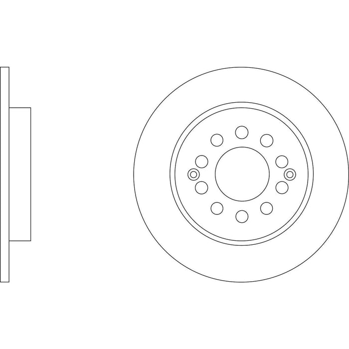 Apec Brake Disc Rear Fits Mg Zs