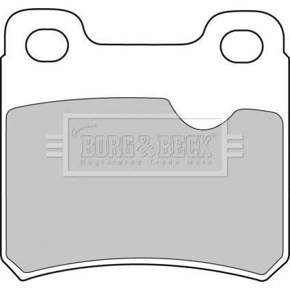 Genuine Borg & Beck Brake Pads fits GM Astra Calibra 91898 BBP1282 Borg & Beck  - Dynamic Drive