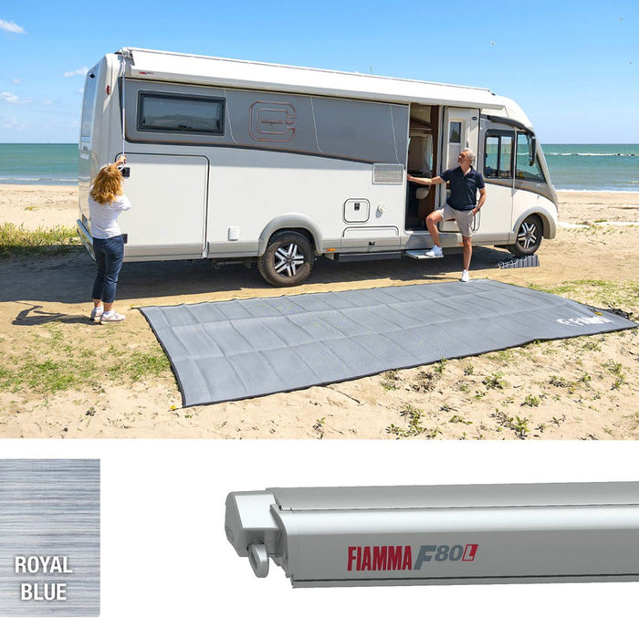 Fiamma F80L 600 Awning Titanium Royal Blue