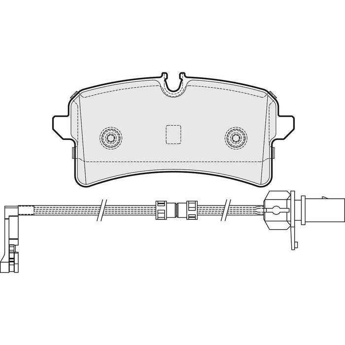 Apec Brake Pads Front Fits Audi A8