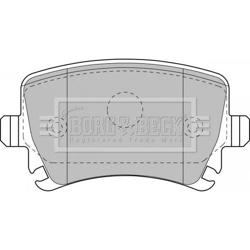 Genuine Borg & Beck Rear Brake Pads fits VW A3 Touran 03 BBP1877 Borg & Beck  - Dynamic Drive