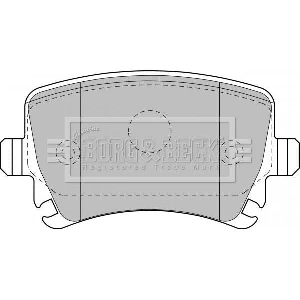 Genuine Borg & Beck Rear Brake Pads fits VW A3 Touran 03 BBP1877 Borg & Beck  - Dynamic Drive